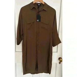 BNWT  Paige Mayslie Shirt Dress in Cactus Size M ***Issue***